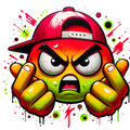 Angry Graffiti Emoji